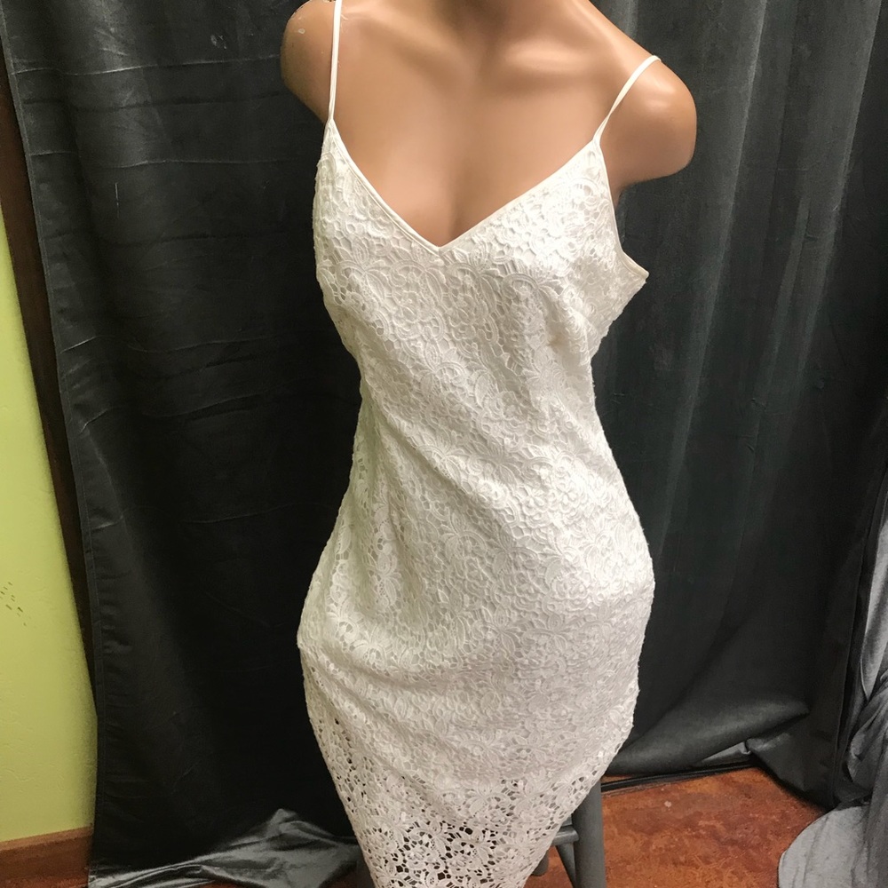 White House Black Market White Dress